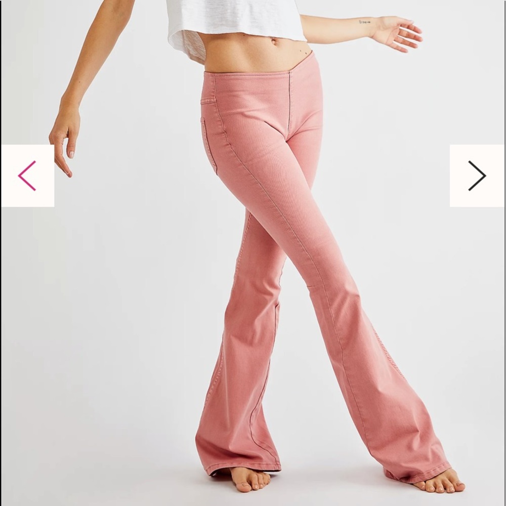 Free People Penny Pull-On Flare Jeans